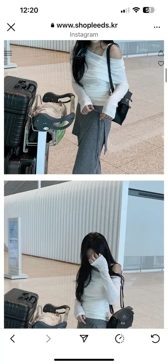  リズ leeds レイヤードT アイボリー メランジ 텍 長袖 Tシャツ カットソー