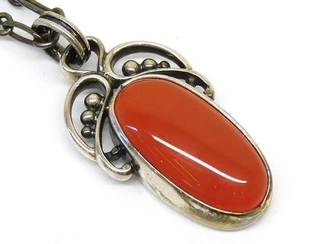 Georg Jensen ジョージジェンセン □ 2005 ネックレス カーネリアン