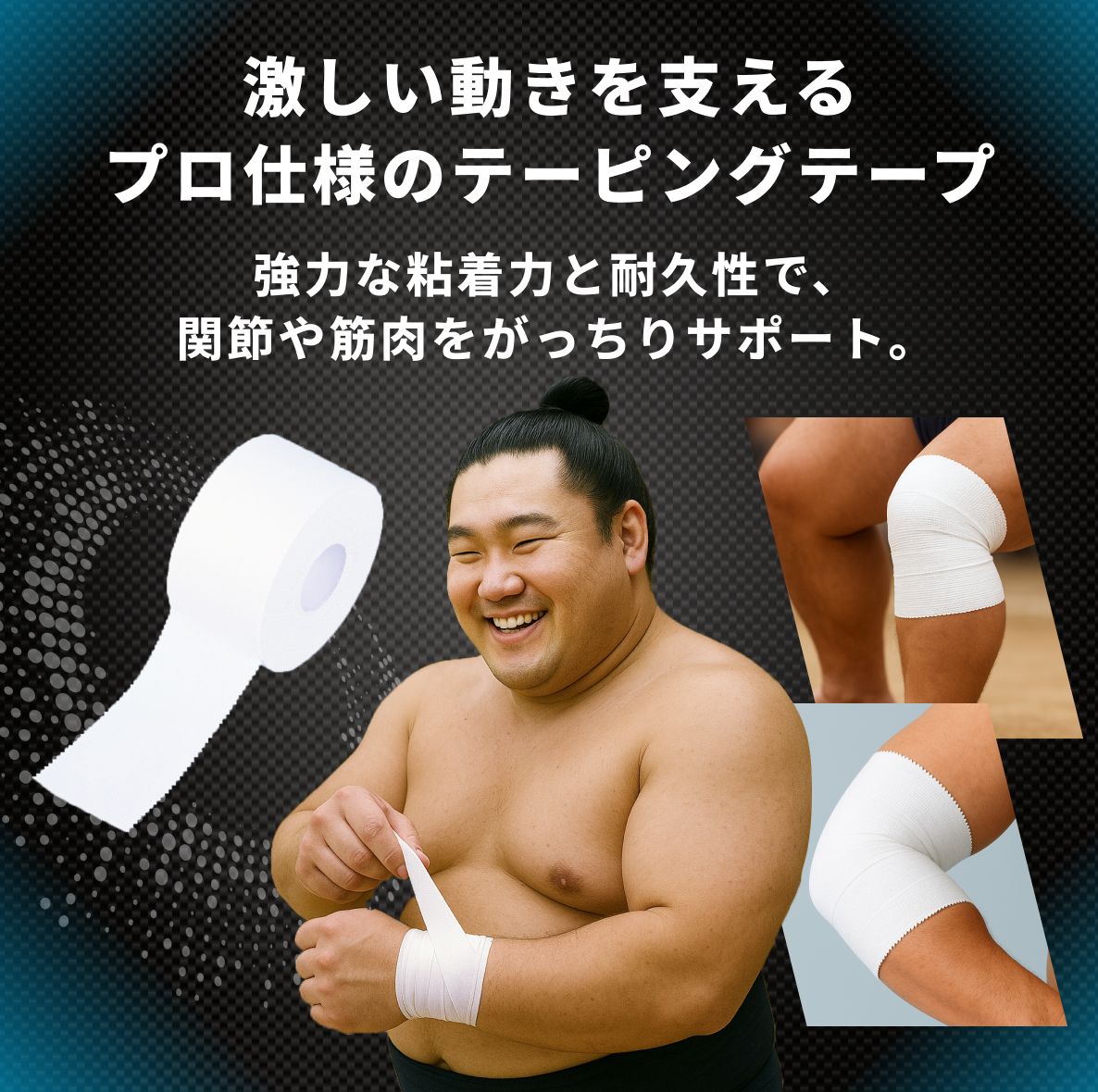  テーピング テープ Lサイズ セット 伸縮テープ 固定テープ 手首 足首 関節 肩 腰 肘 膝 汗に強い 肌に優しい 剥がしやすい 手で切れる ホワイト ベージュ 力士 相撲 スポーツ ソフトタイプ 男性 女性 その他 相撲