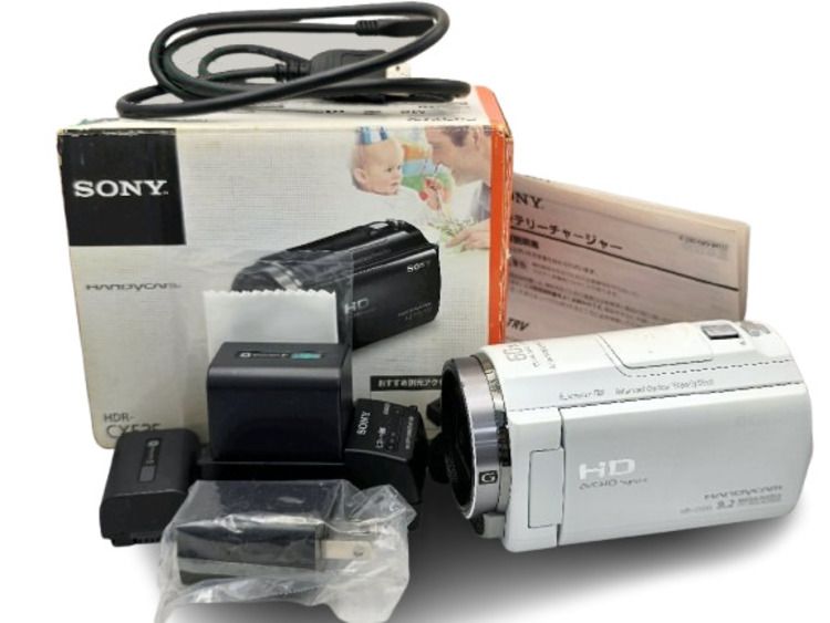 SONY ソニー Handycam HDR-CX53 白 ビデオカメラ