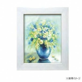 アルナ 樹脂フレーム 油額 ダブルフレーム 乳白 F3 61603