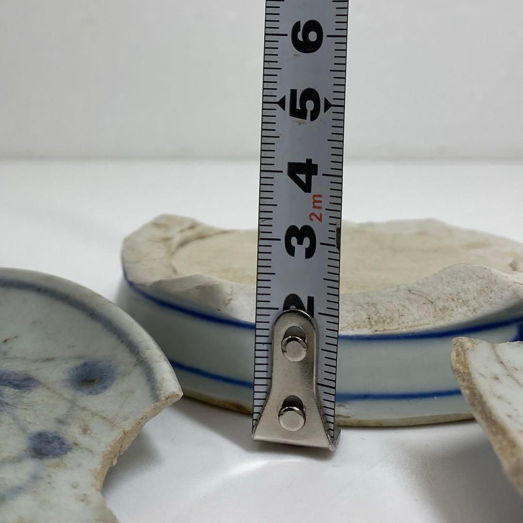 木歌 大明萬暦年製 初期伊万里 陶片 3点 直径14.2・13・9.1㎝トヒオ