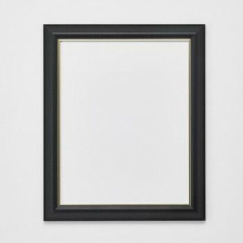 アルナ アルミフレーム デッサン額 フレ ブラックレザー コピー紙A5 11530