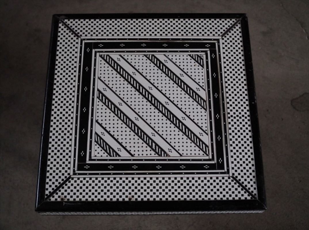 陶器天板の小さなリメイクローテーブル 古録展 品番B473