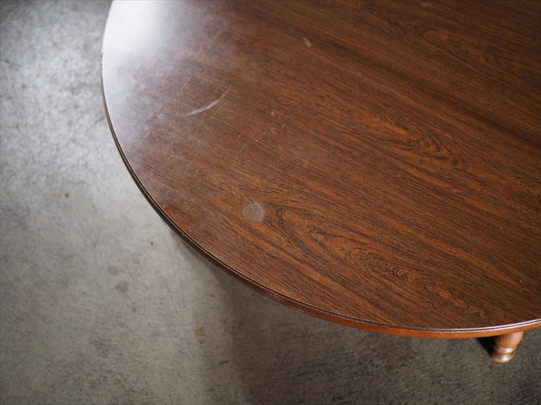 飛騨家具 キツツキ デコラ調天板ローテーブル 昭和中期 古録展 品番F45101