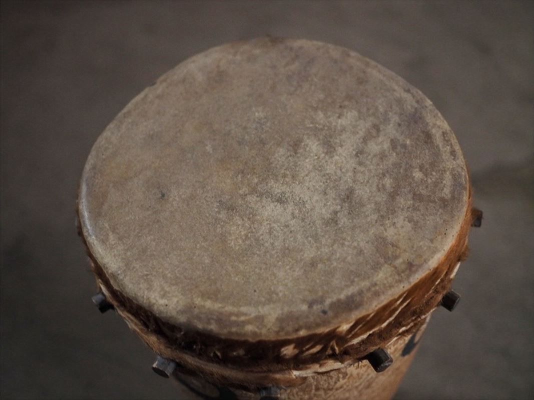 帽子 打楽器 ジャンベ 西アフリカ 古録展 品番K2309 品質保証、最安値に挑戦！