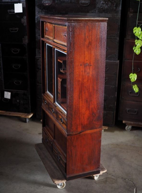 茶箪笥 虫食い痕アウトレット