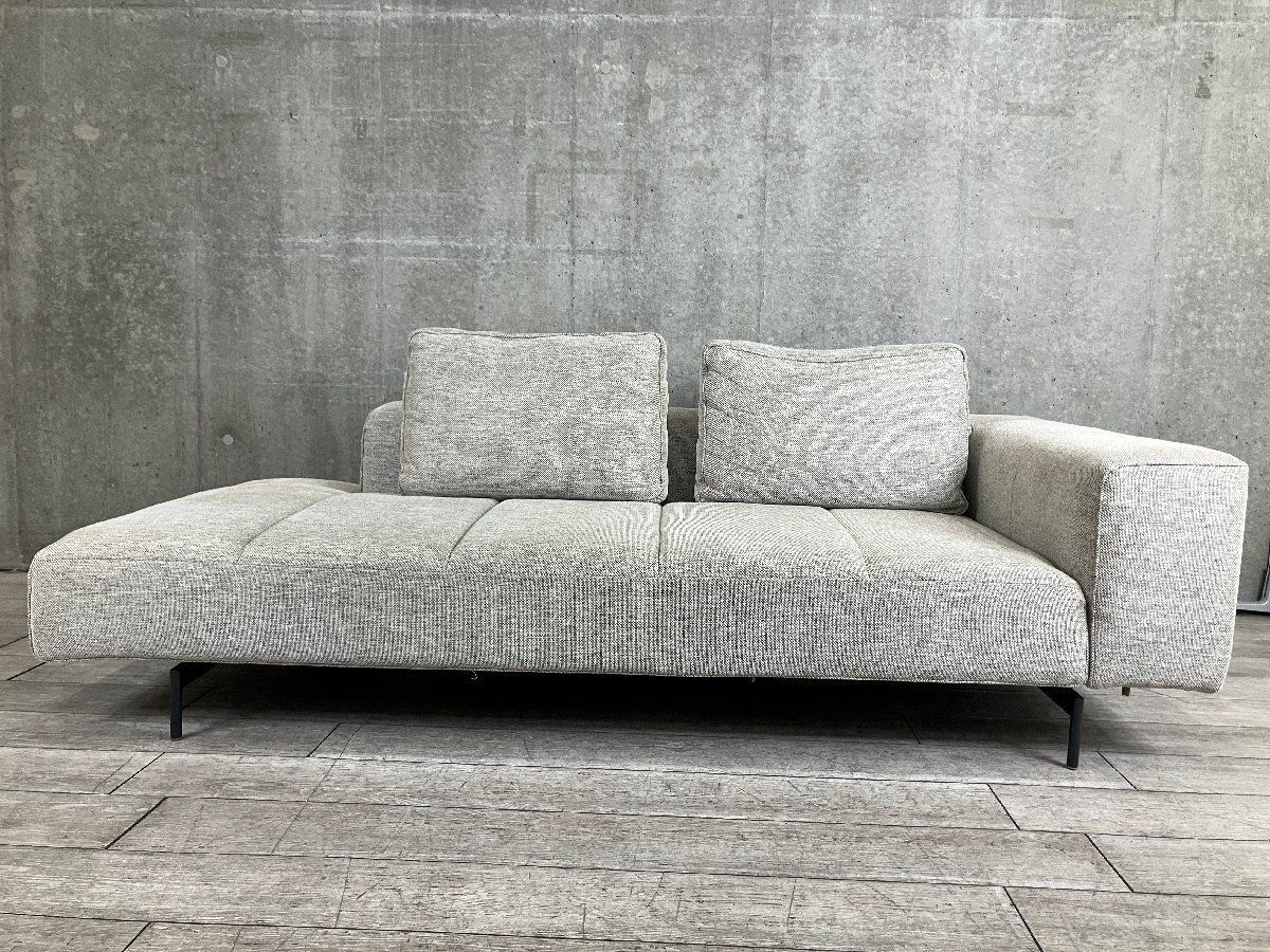 BoConcept ボーコンセプト AMSTERDAM アムステルダム ３人掛けソファ 右アーム 北欧 ニューノルディック ライトグレー