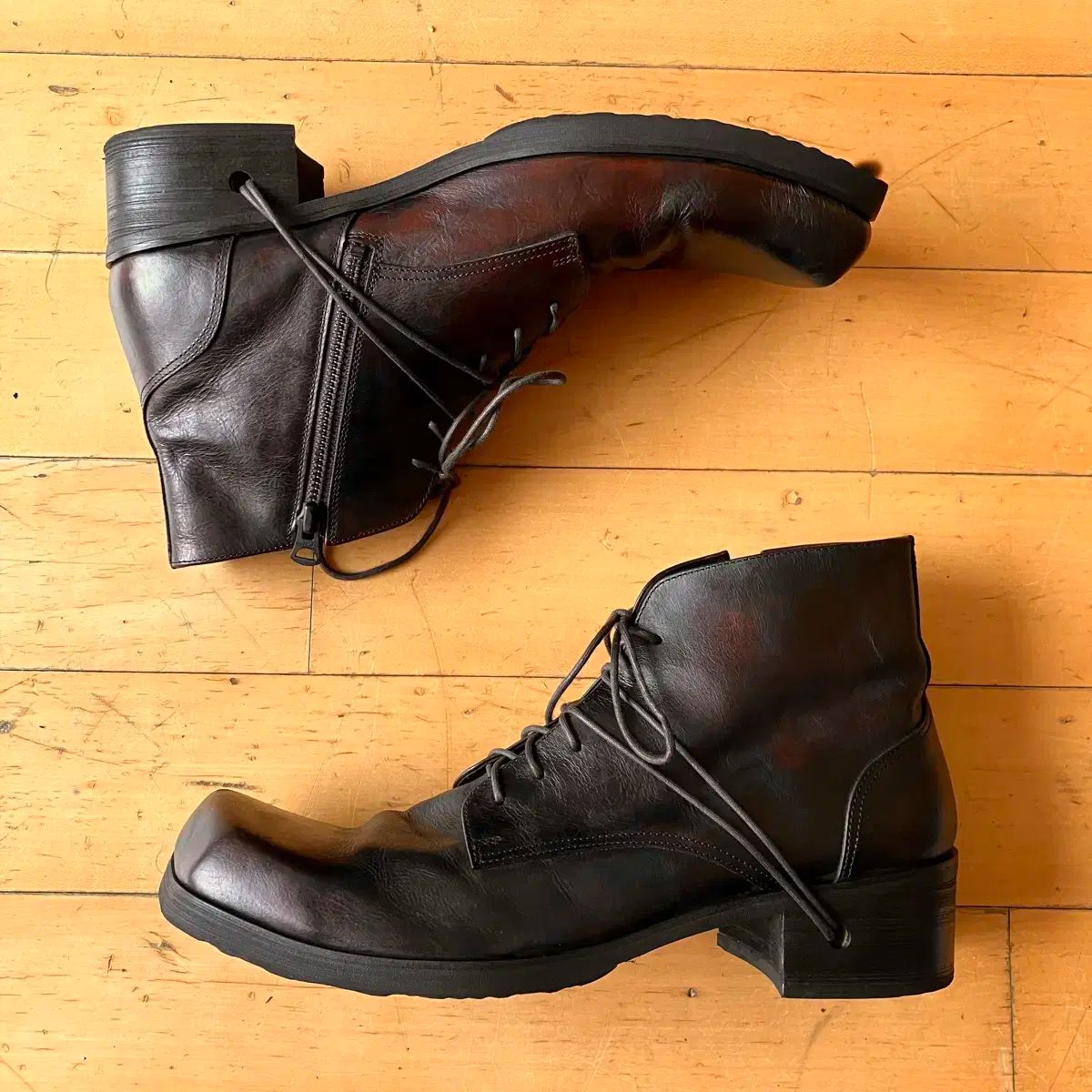 Whoop de doo 훕데두 スタシ レース ル ヒール ブーツ 270 品