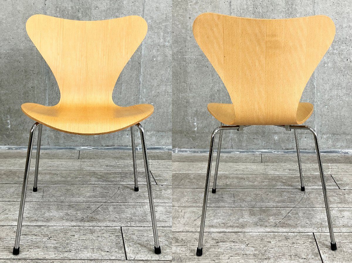 B Fritz Hansen フリッツハンセン セブンチェア ビーチナチュラル 北欧 ヤコブセン