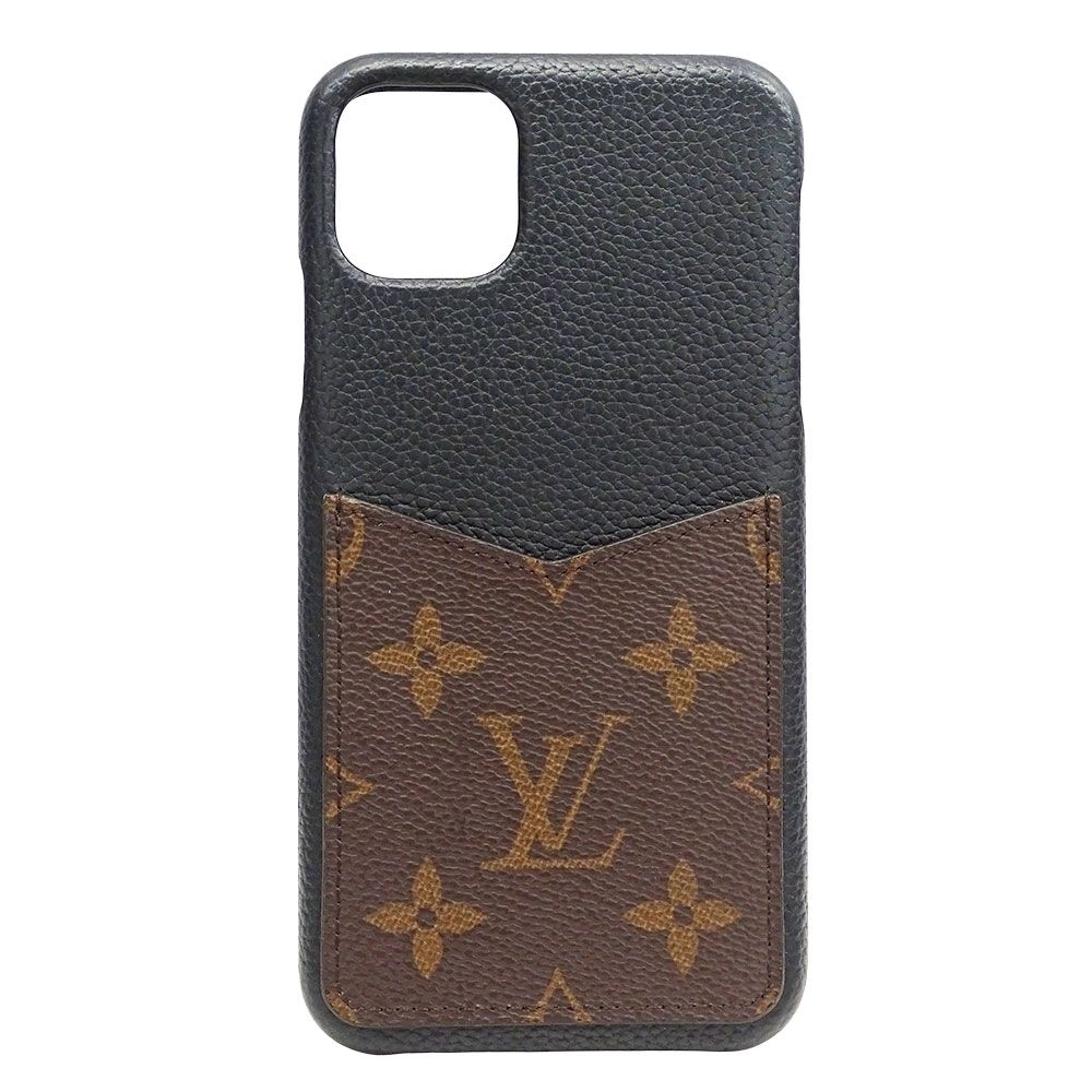 ルイ ヴィトン LOUIS VUITTON スマホケース モノグラム レディース メンズ ブランド モノグラムキャンバス iPhone バンパー11ProMAX ノワール ブラック M69097 スマホカバー ロゴ おしゃれ 大人 上品