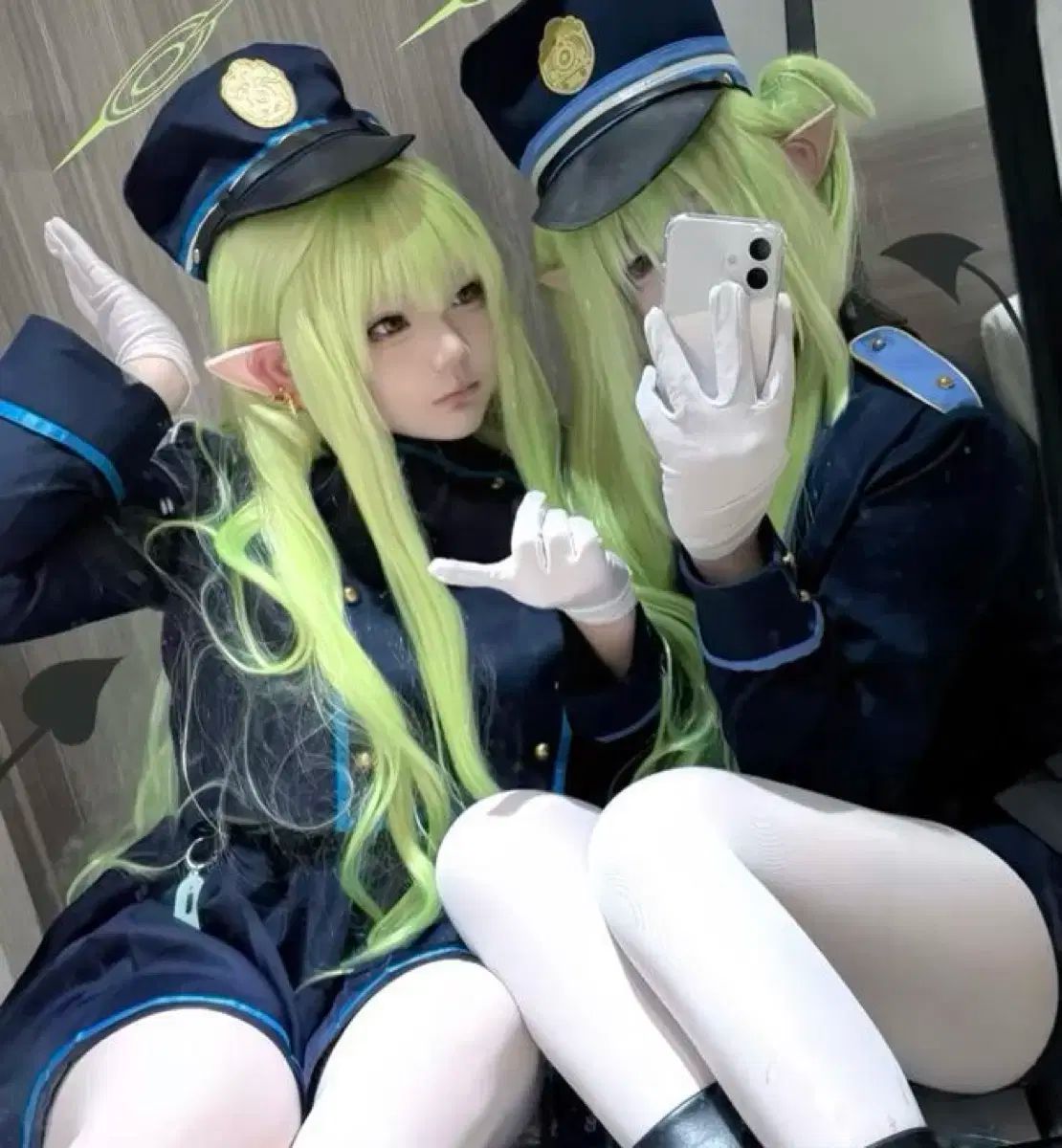 鉄道ガキ ヒカリ ノゾミ コスプレㅣハロウィーン ブルーアーカイブ ブルアカ