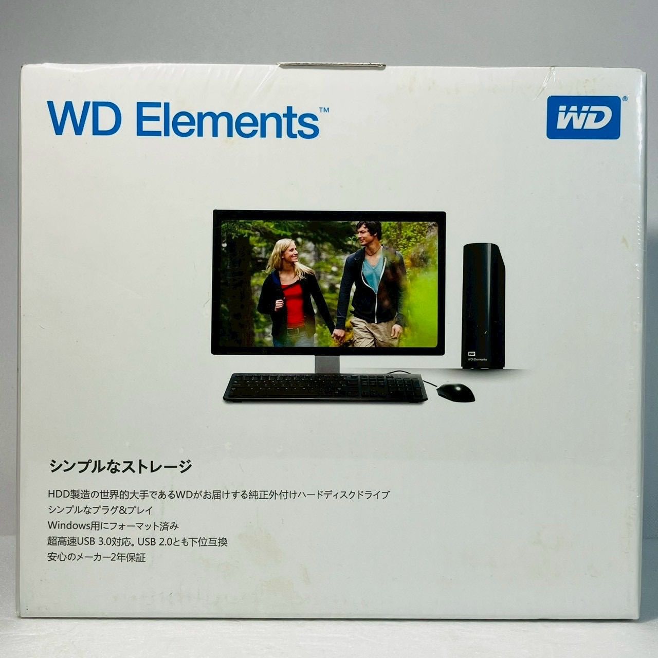湘-24 WD Elemeuts ベーシックストレージ 8TB 外付けHDD ハードディスク WDBBKG0080HBK-JESN