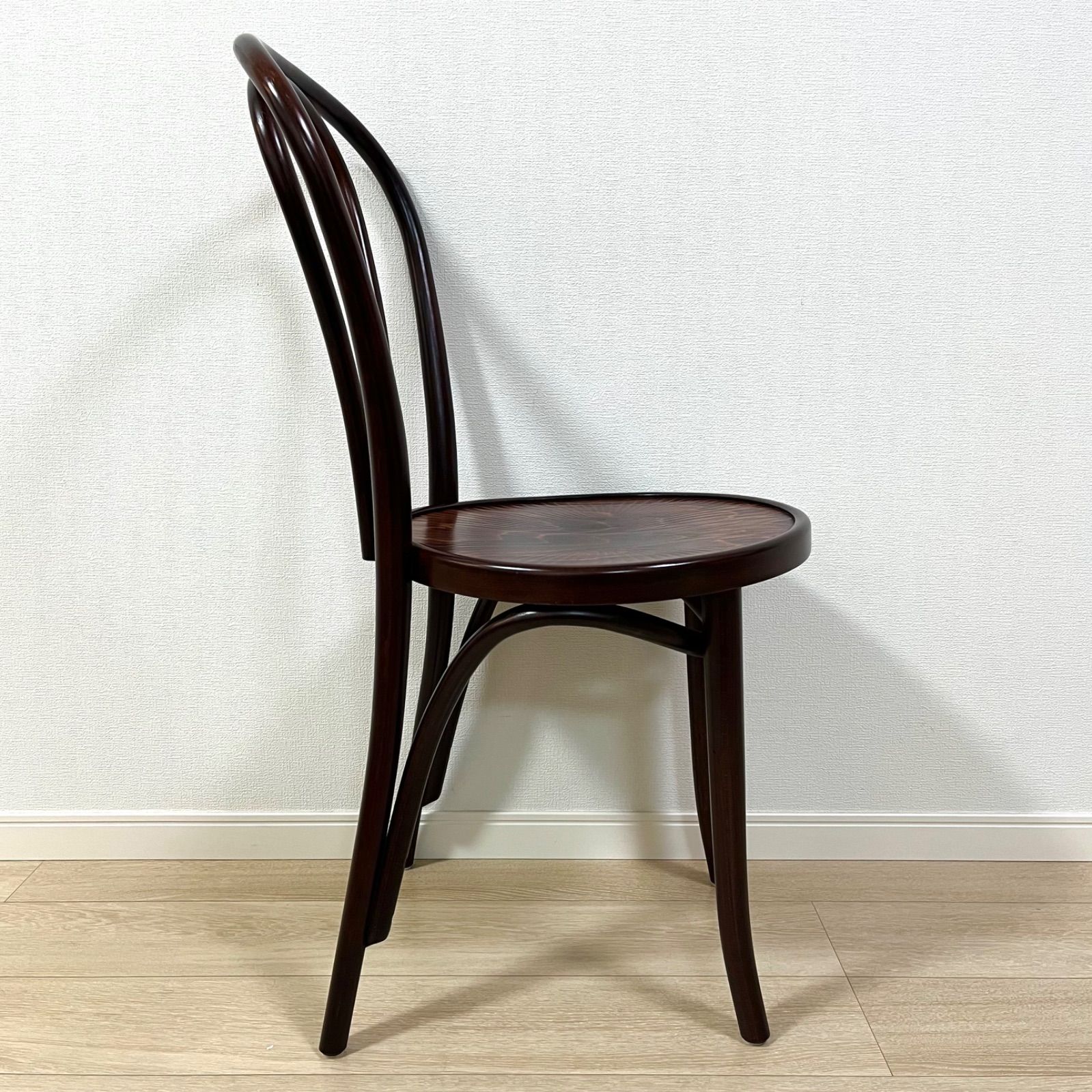 た57【秋田木工 No.202系 無垢曲木チェア】ベントウッドチェア ブナ材