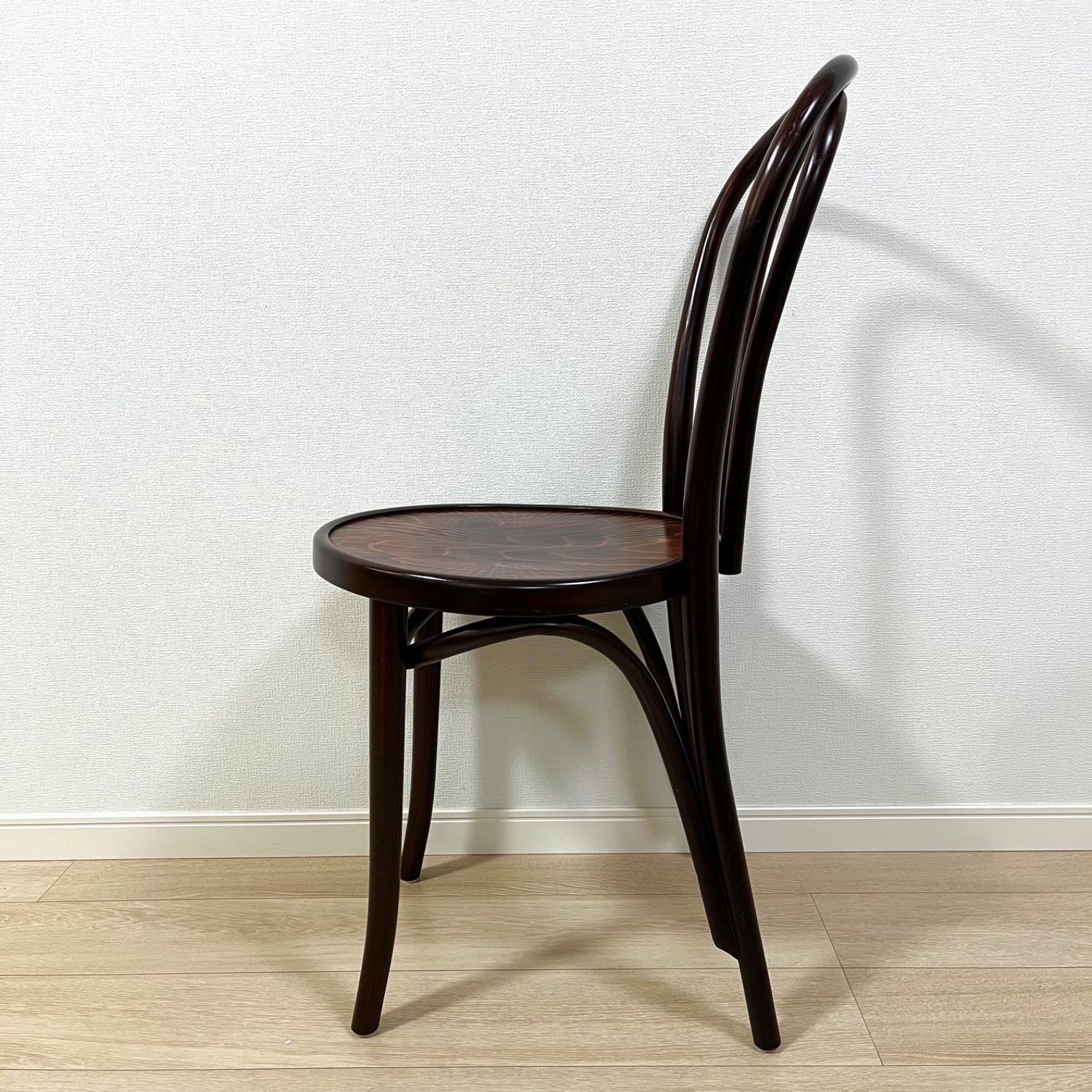 た57【秋田木工 No.202系 無垢曲木チェア】ベントウッドチェア ブナ材