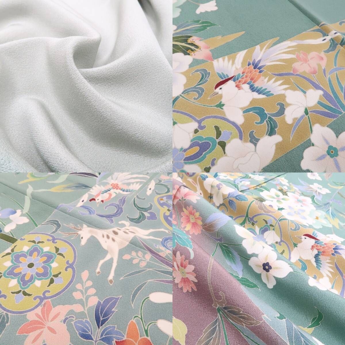  ❁tomihisa❁ 落款 着物 正絹 染め色に花を湛えて季節は巡るいと美しき着物の世界 仕付け糸付 作家物 訪問着 6755 訪問着 付け下げ 着物