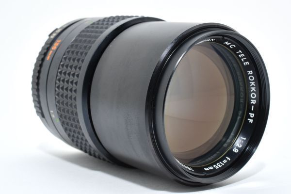 ☆極上品☆ ミノルタ MINOLTA MC TELE ROKKOR-PF 135mm F2.8 前後キャップ& 