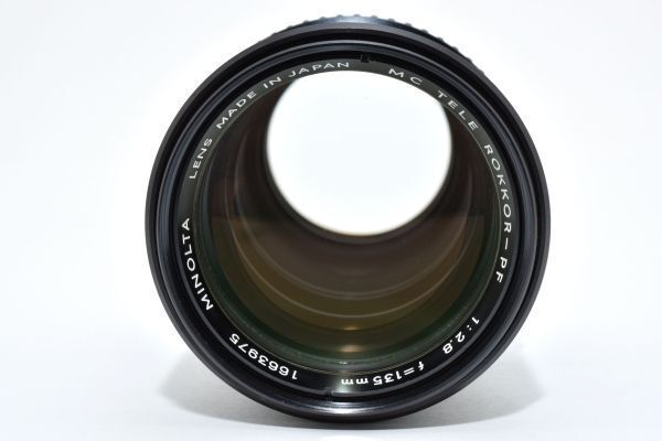 ☆極上品☆ ミノルタ MINOLTA MC TELE ROKKOR-PF 135mm F2.8 前後キャップ& 