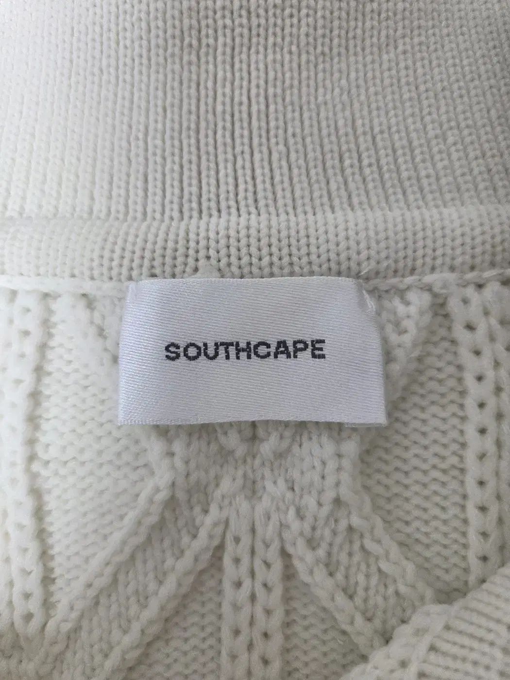 SOUTH CAPE レディース ゴルフ ハーフジップアップ ニット ベスト アイボリー L MOOIMEC_CO_ZA