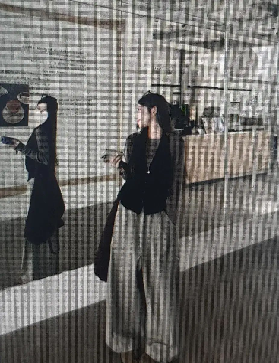 海外配送 長袖Tシャツ ベスト ベスト ワイド パンツ セット