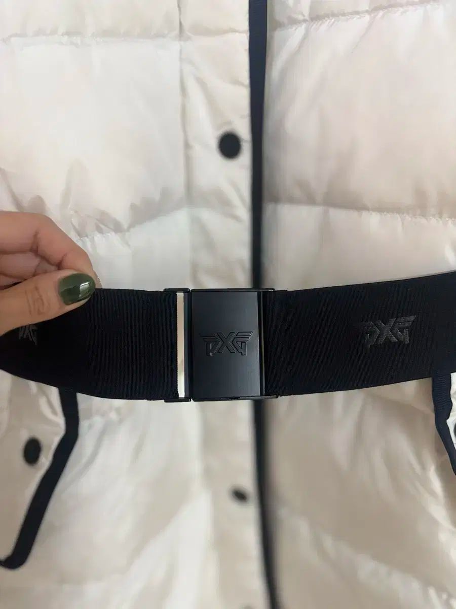 PXG レディース ダウン 半そで ダウン 白