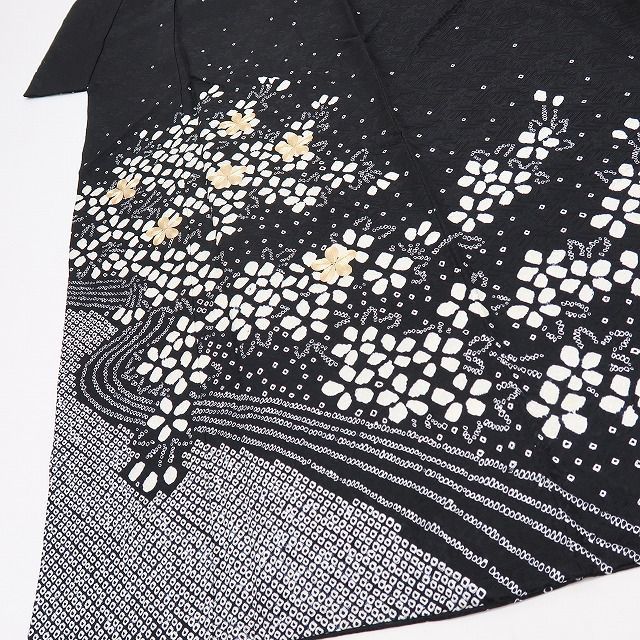 六花-RIKKA- 正絹 絞り 金駒刺繍 トールサイズ 振袖 着物 A3654