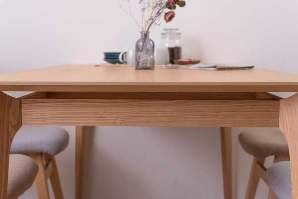 天然木 アッシュ のダイニングテーブル W150×D80×H72cm No.883 ナチュラル MARWIL-DEMENAGEMENTS_CH