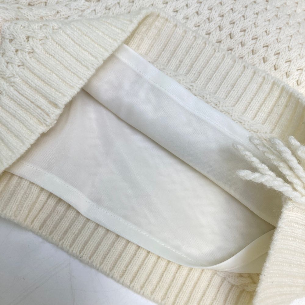 サイズ：38 ARCHIVIO アルチビオ ニット ショートパンツ ホワイト系