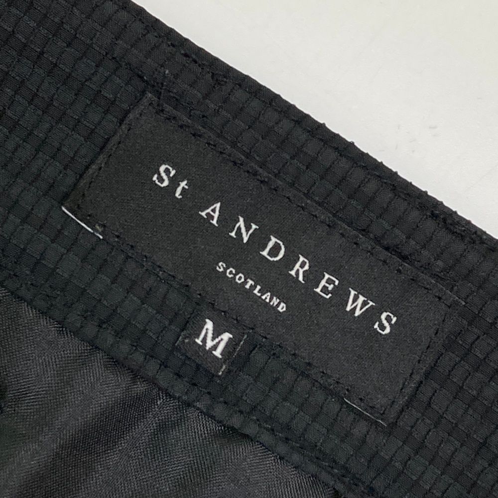 サイズ：M ST ANDREWS セントアンドリュース スカート 総柄 ブラック系