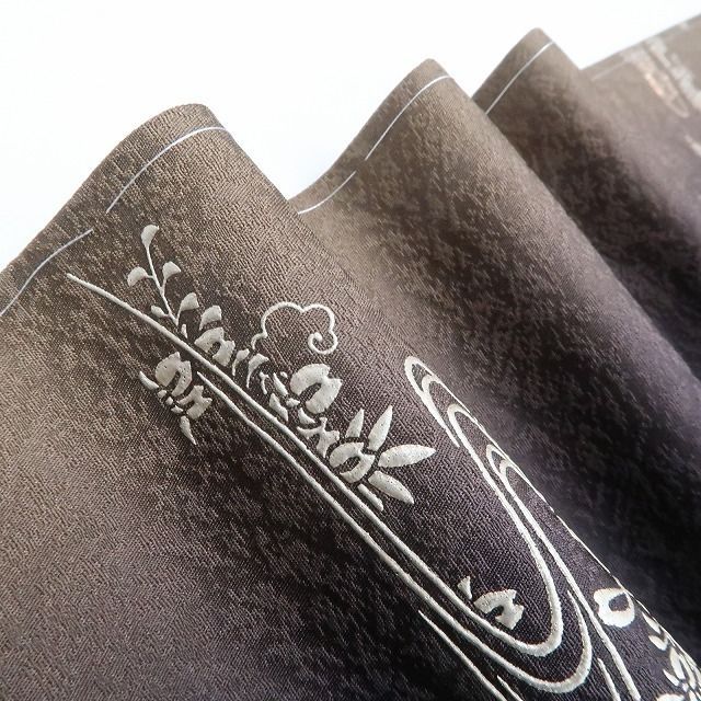 ❁tomihisa❁ 金彩友禅 縦暈し 着物 正絹 仕付け糸付 遠目は奥ゆかしく近づけば遊び心が顔を出す 小紋 6834