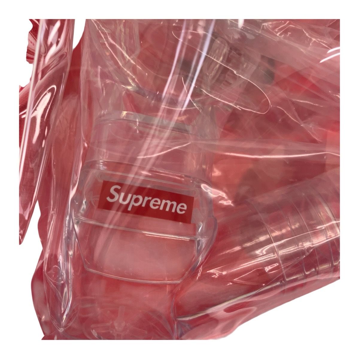  超 Supreme シュプリーム シュノーケルセット クリア レッド シリコン スポーツ用品 男女兼用 メンズ 505618 シュノーケル ダイビング シュノーケリング