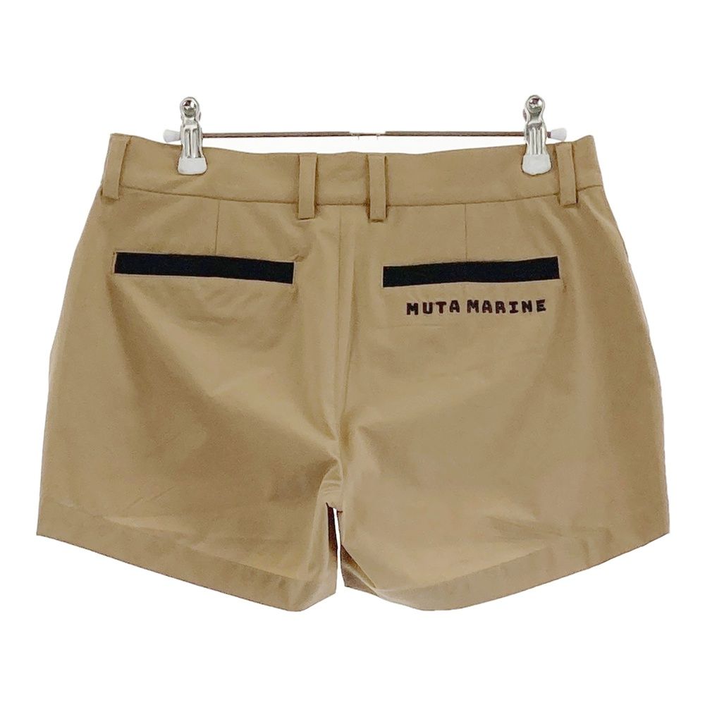 muta marine ベージュパンツ プリントロゴ サイズ：2 MUTA MARINE ムータマリン ショートパンツ ベージュ系