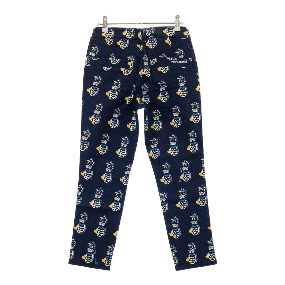 サイズ 0 PEARLY GATES パーリーゲイツ 055-1131606 クロップドパンツ 総柄 ネイビー系 240101543703 ゴルフウェア レディース ストスト