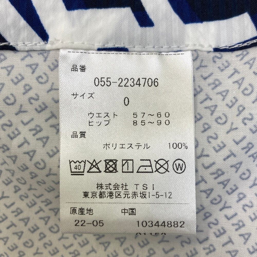 パーリーゲイツ　ホワイト チェーンパターン スカート M 日本製　1 パーリーゲイツ ホワイト チェーンパターン スカート M 日本製 1