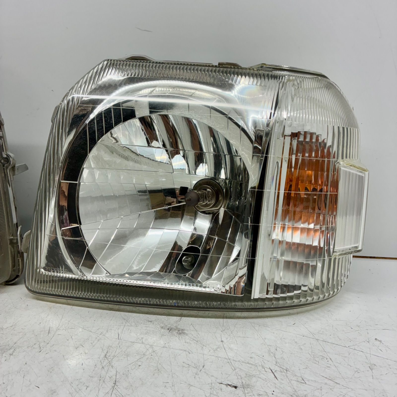 コーティング済 ホンダ HM1 HM2 HM3 HM4 HH5 HA6 HA7 バモス アクティ ヘッドライト ランプ レンズ 左右セット LR koito 100-22630 P71630