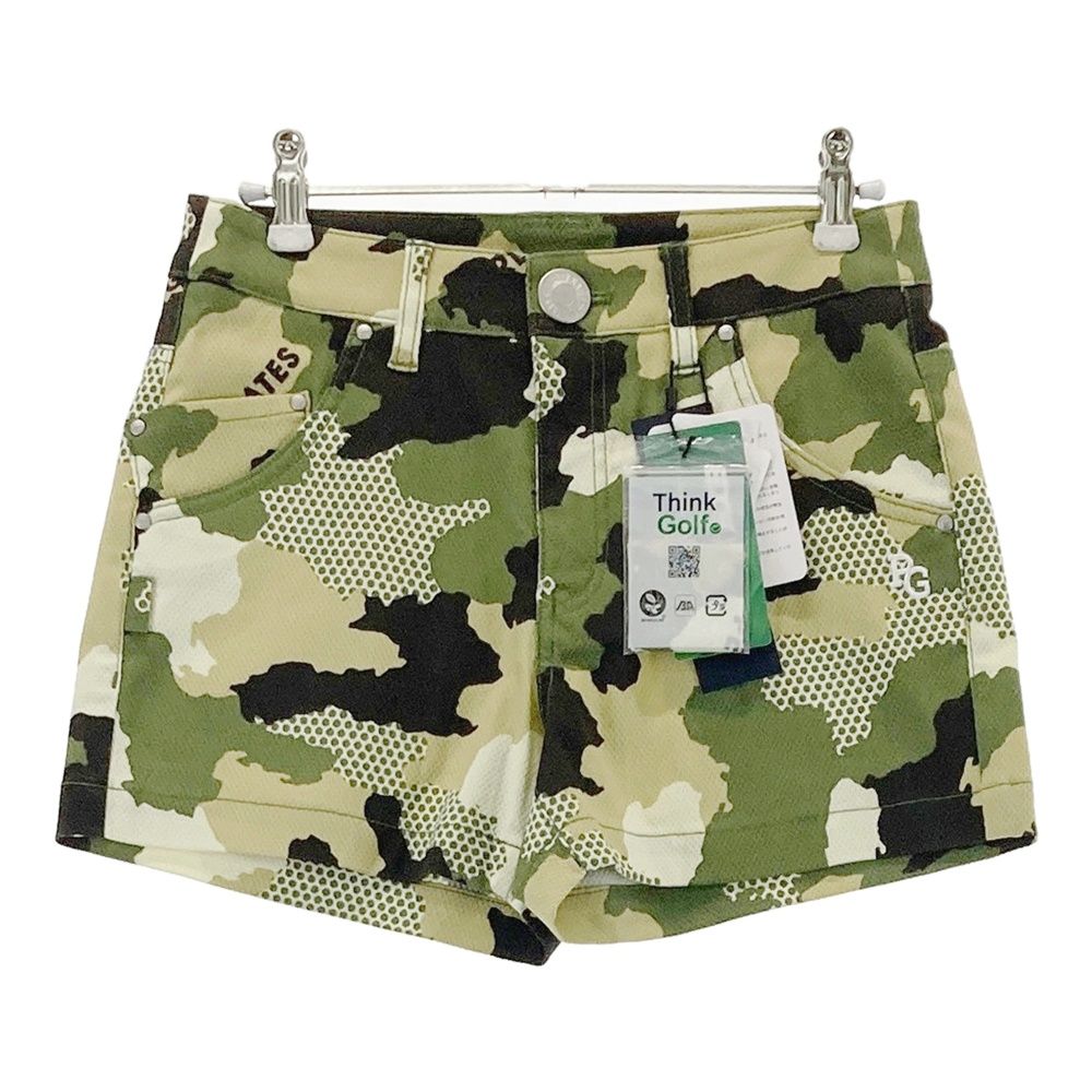 サイズ 00 PEARLY GATES パーリーゲイツ 055-2132512 ショートパンツ ニコちゃん 迷彩 カモフラ柄 カーキ系 240101543833 ゴルフウェア レディース ストスト