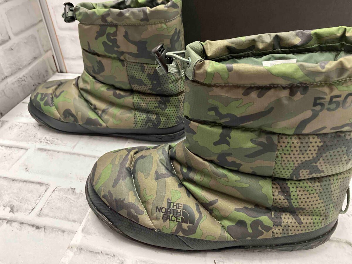 THE NORTH FACE Nuptse Apres Bootie カモ柄 26 cm ヌプシ ブーティ ノースフェイス スノーブーツ 箱つき