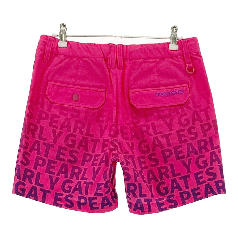 サイズ 1 PEARLY GATES パーリーゲイツ 055 1132516 ショートパンツ ロゴグラデーション ピンク系 ゴルフウェア レディース ストスト
