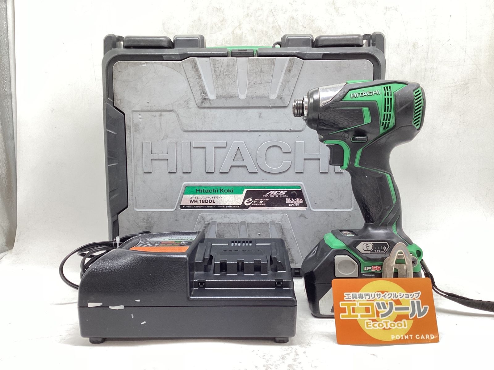 日立工機 HITACHI コードレスインパクトドライバ WH18DDL2 緑 未使用