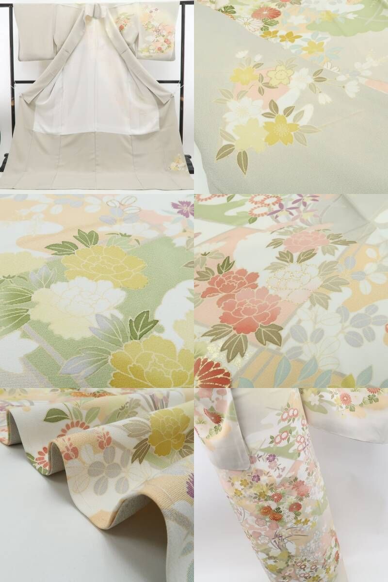 ❁tomihisa❁新品 お仕立て上がり品 金駒刺繍 着物 トールサイズ