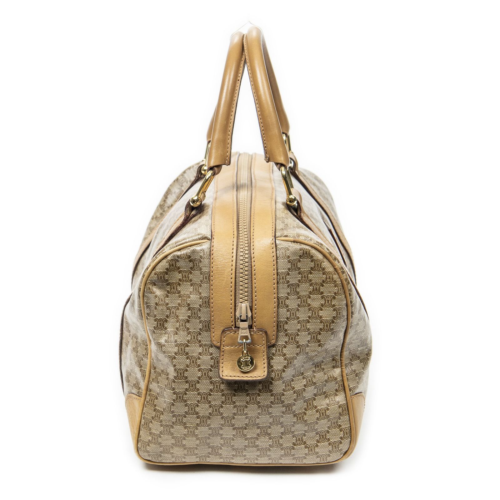 CELINE セリーヌヴィンテージ スモール ボストンベージュ タンマカダムPVCキャンバスAB NEXPOTALLINN_EU