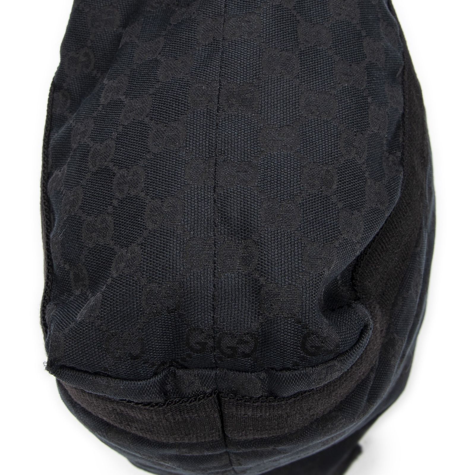 GUCCI グッチウェブオープンショッパー黒GGキャンバスA