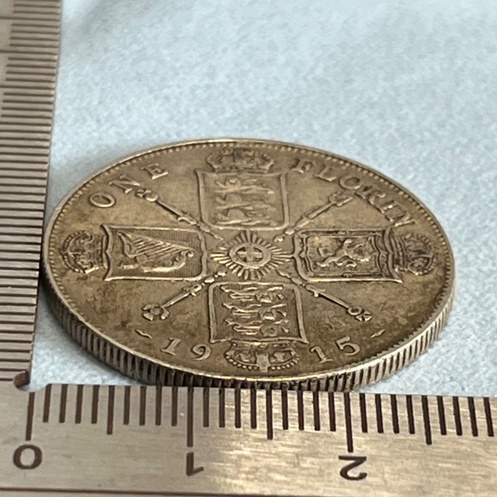 S*y様 1915年英国 ジョージ5世 1フローリン銀貨 S*y様 1915年英国