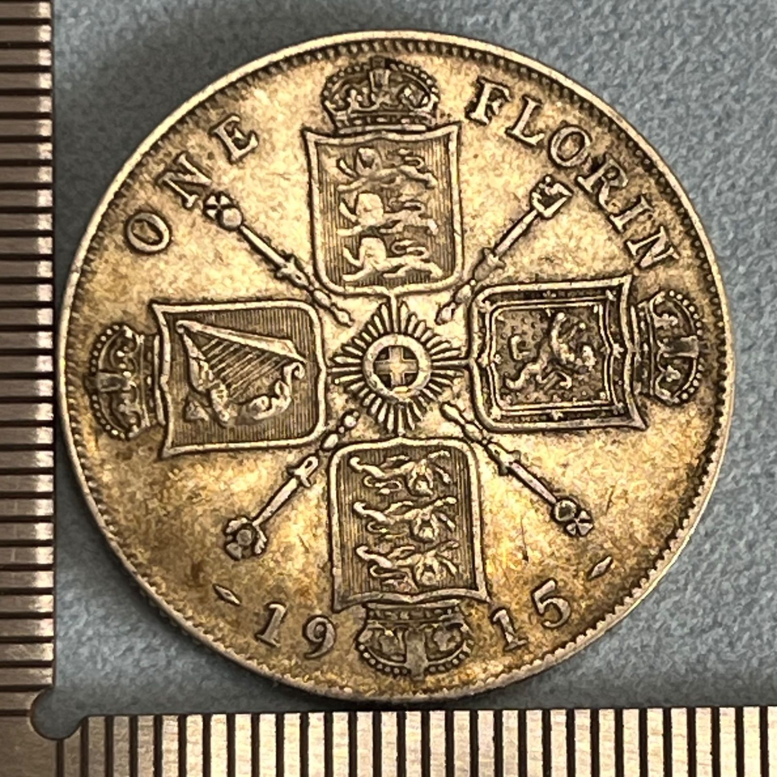 S*y様 1915年英国 ジョージ5世 1フローリン銀貨 銀貨】1915年 イギリス