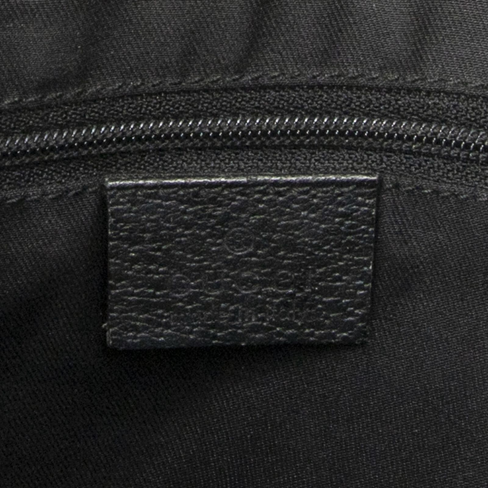 トートバッグ黒GGキャンバスAB