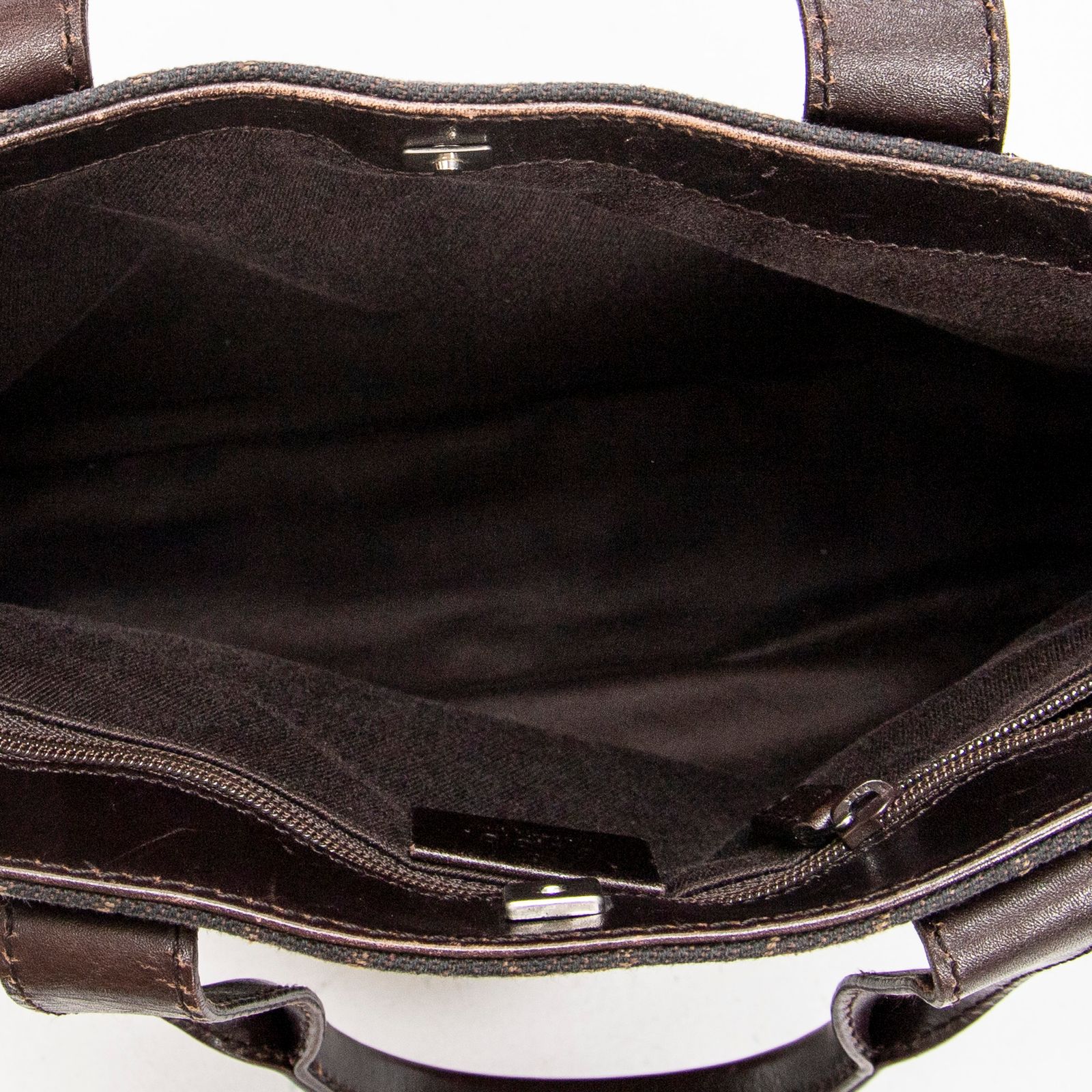 GUCCI グッチスモール ショッピングトートダークブラウンGGデニムキャンバスAB NEXPOTALLINN_EU