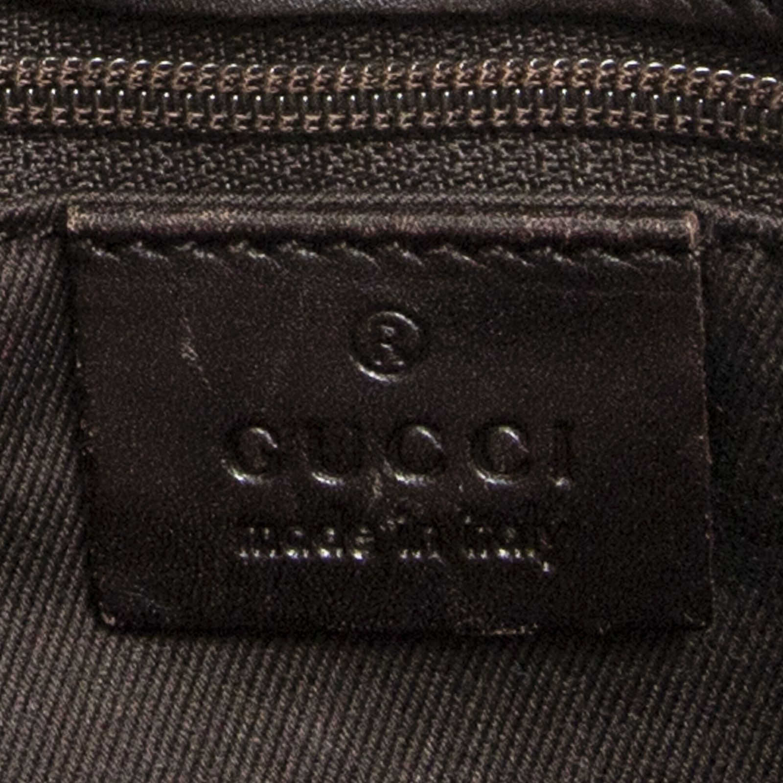 ショッピングトートダークブラウンGGデニムキャンバスAB