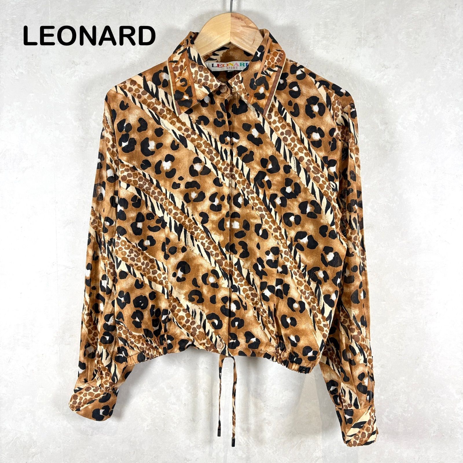 LEONARD レオナール シャツ 豹柄 【公式通販】