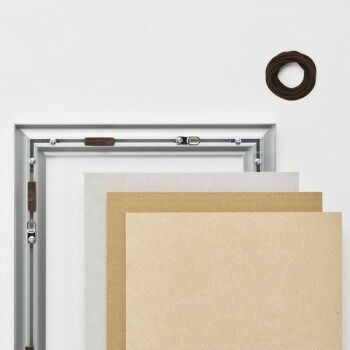 アルナ アルミフレーム デッサン額 CF ビター コピー紙A4 15384