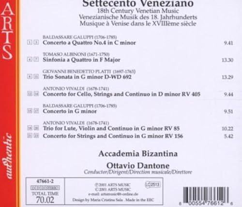 CD 18th Century Venetian Music Accademia Bizantina Dantone